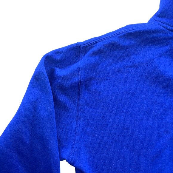 Streetwear Royal Blue Graphic Hoodie Featuring Panda Character & Money Design HE - Picture 8 of 12